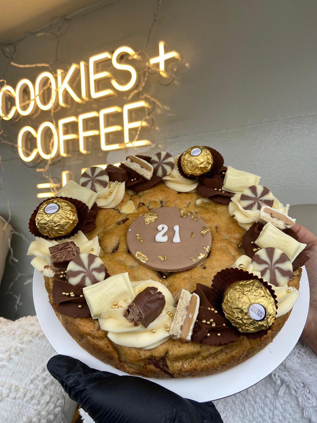Large personalised cookie